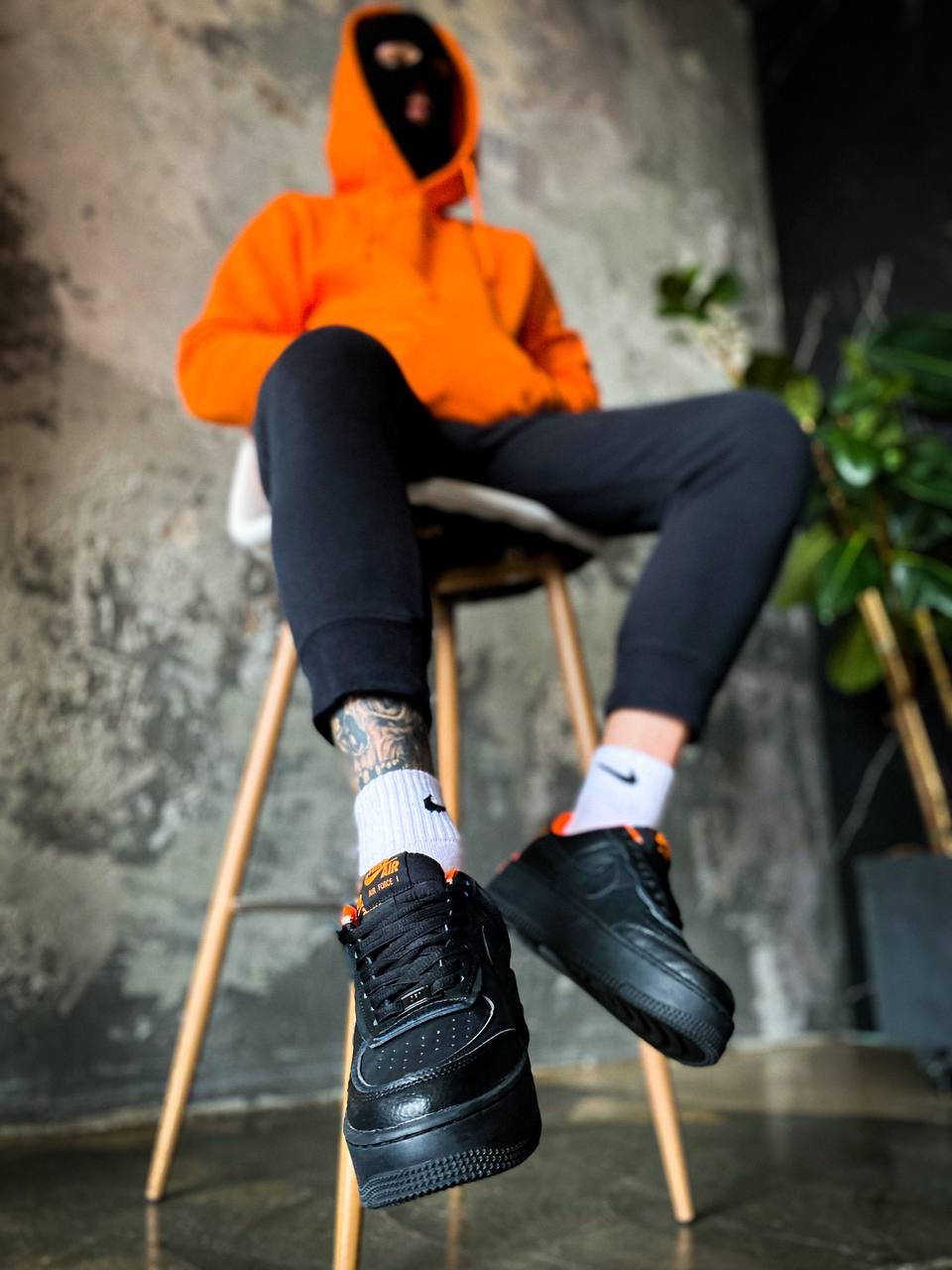 Nike Air Force 1 SHADOW Black Orange