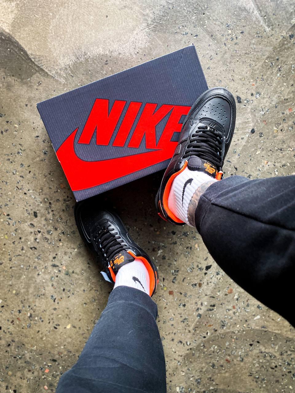 Nike Air Force 1 SHADOW Black Orange