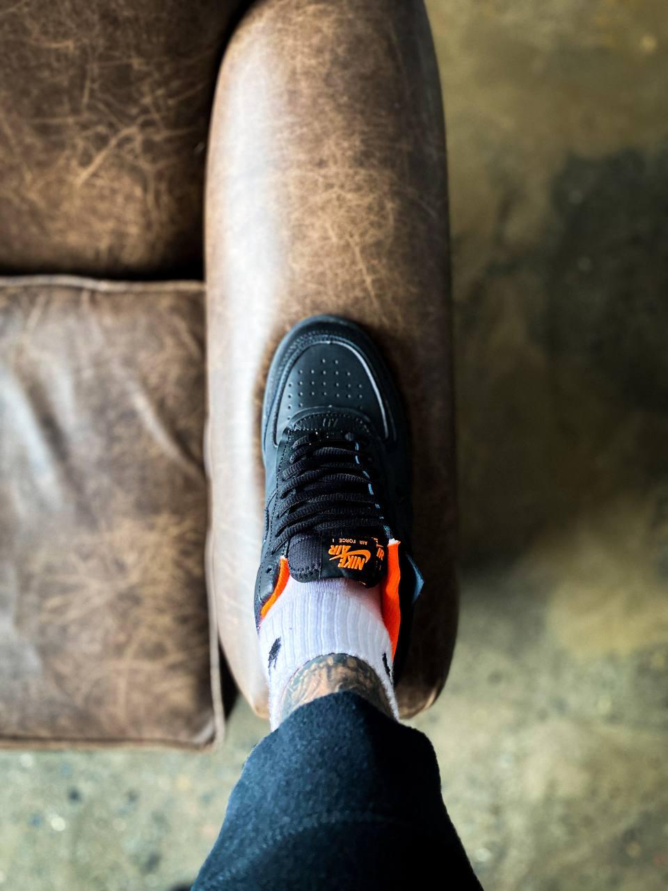 Nike Air Force 1 SHADOW Black Orange