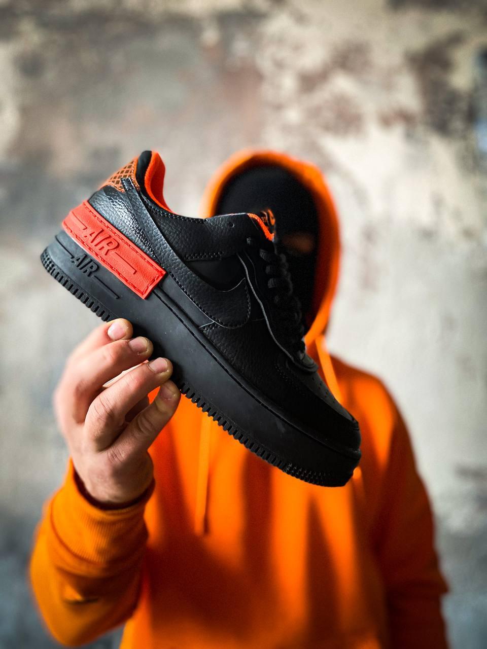 Nike Air Force 1 SHADOW Black Orange