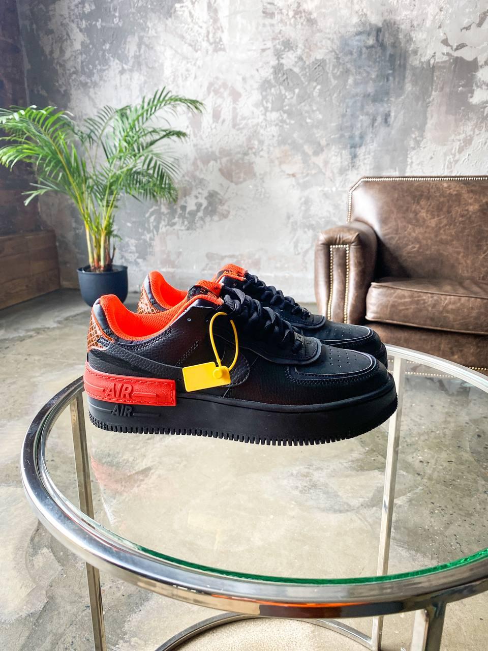 Nike Air Force 1 SHADOW Black Orange