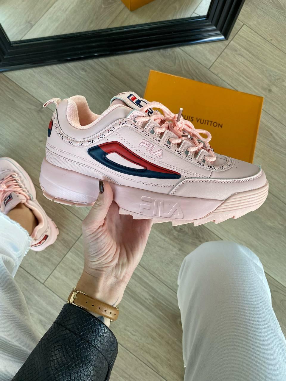 Fila Disruptor Taped Logo Pink