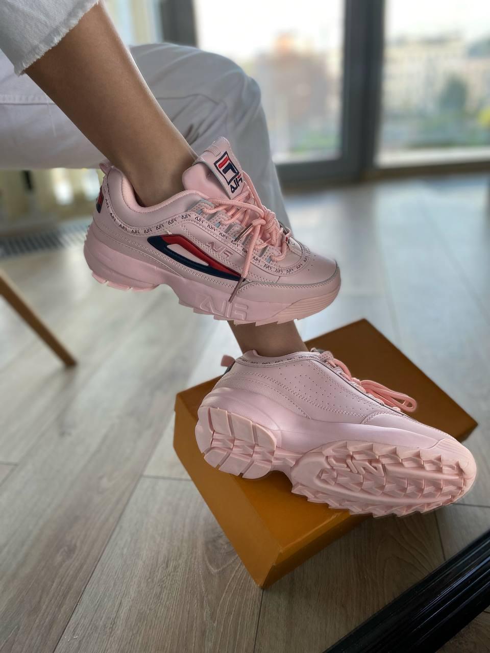 Fila Disruptor Taped Logo Pink