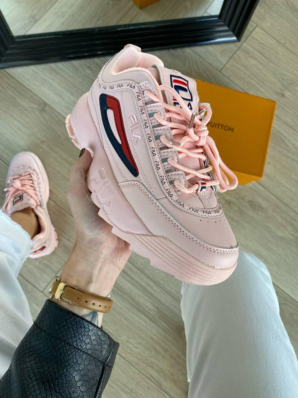 Fila Disruptor Taped Logo Pink