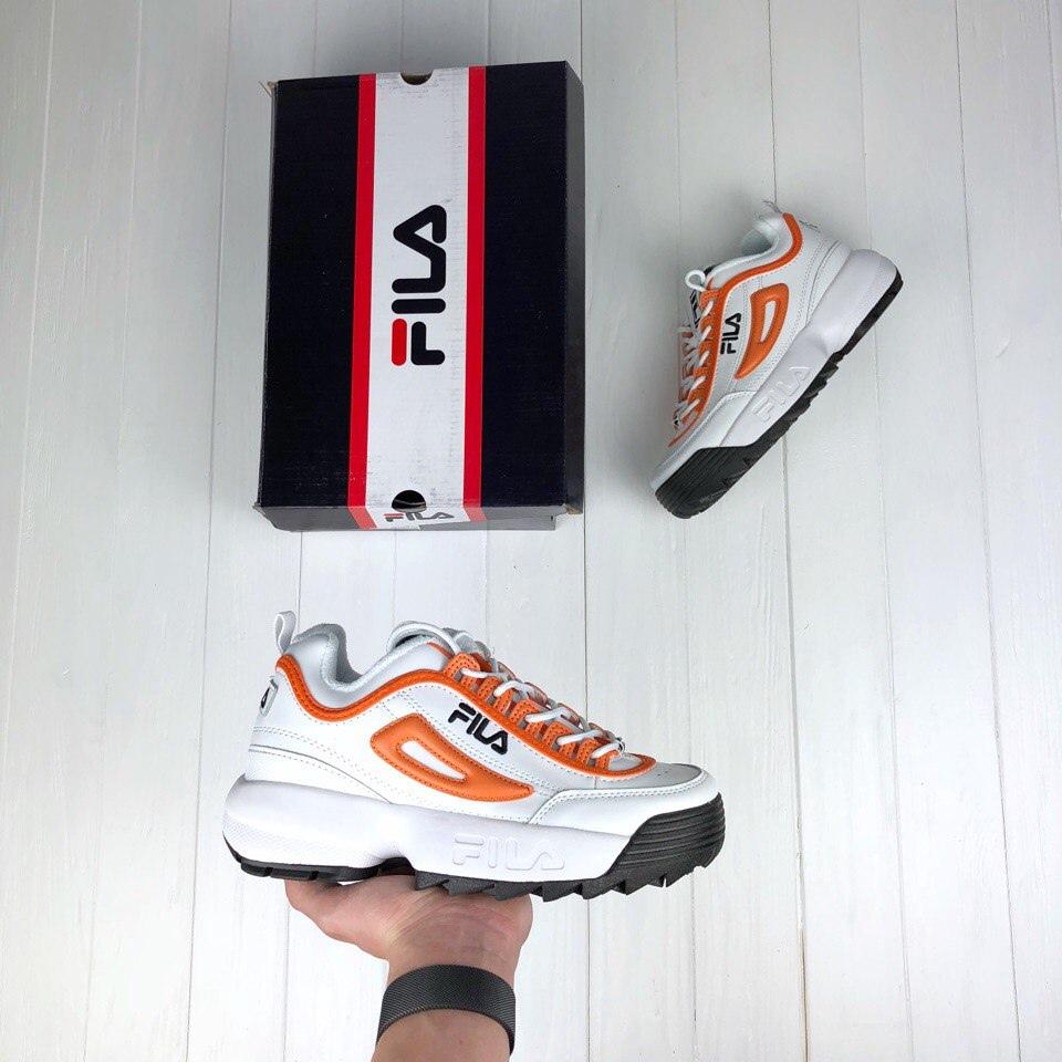 Fila Disruptor 2 White Orange Black
