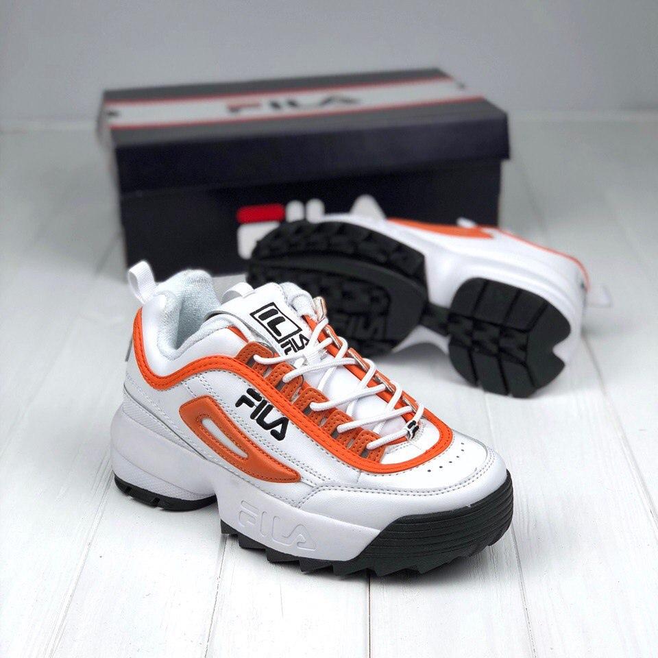 Fila Disruptor 2 White Orange Black