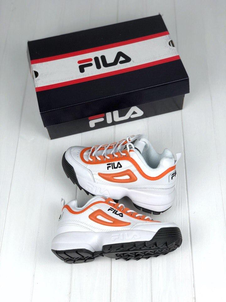 Fila Disruptor 2 White Orange Black