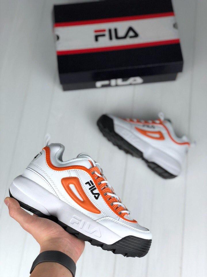Fila Disruptor 2 White Orange Black