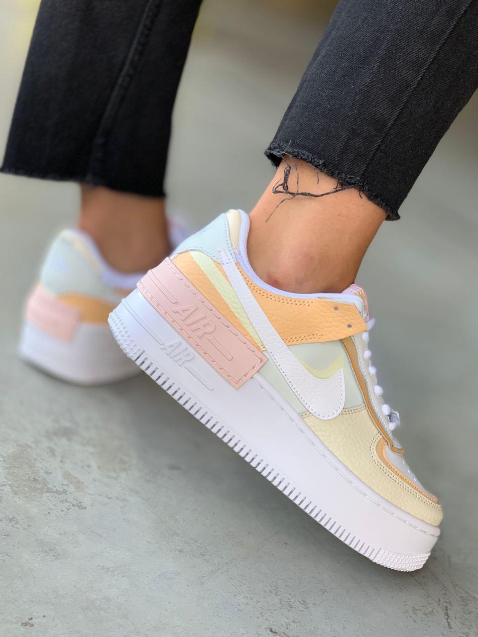 Nike Air Force 1 Shadow White Grey Brown v2
