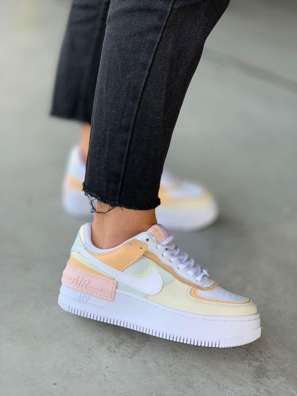 Nike Air Force 1 Shadow White Grey Brown v2