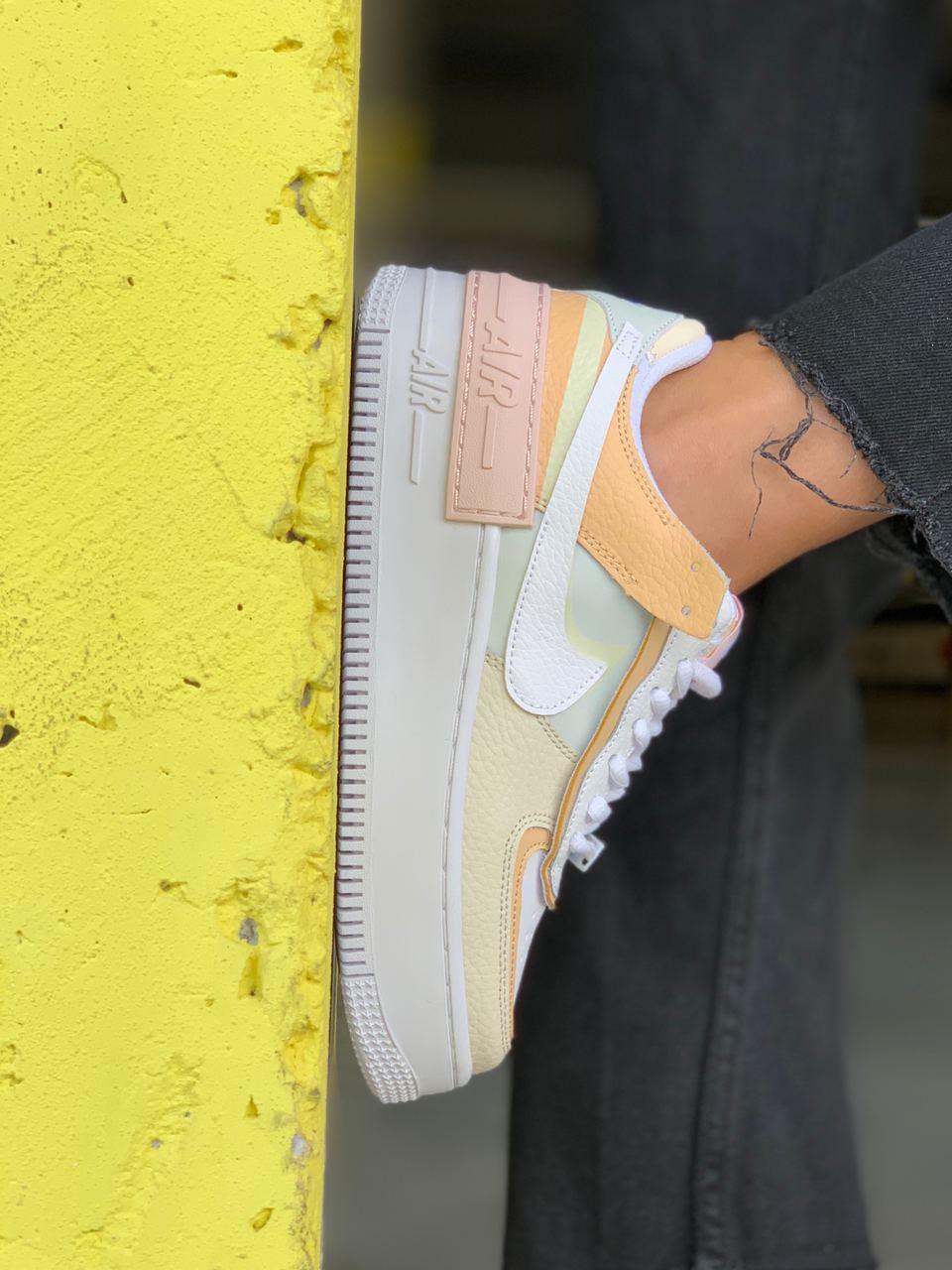 Nike Air Force 1 Shadow White Grey Brown v2