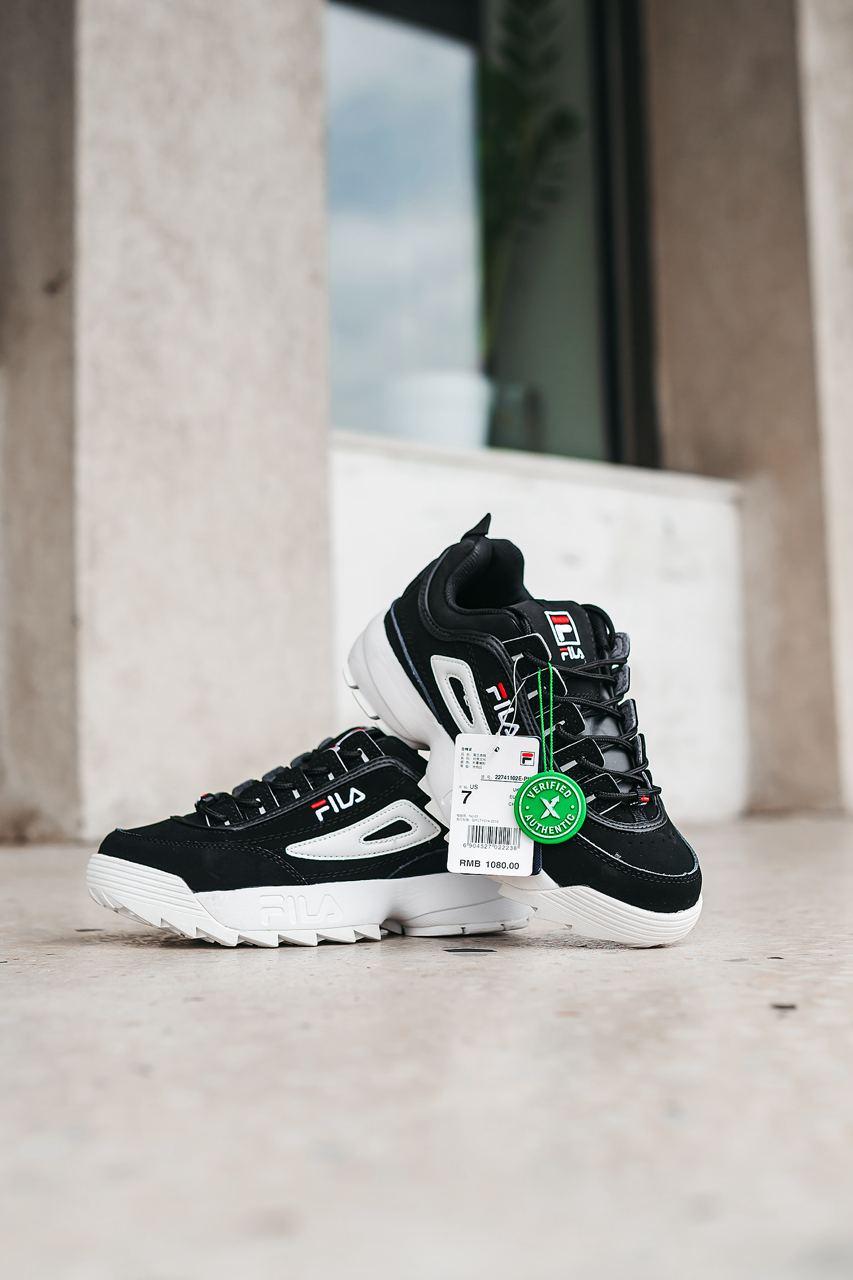 Fila Disruptor 2 Black White Suede