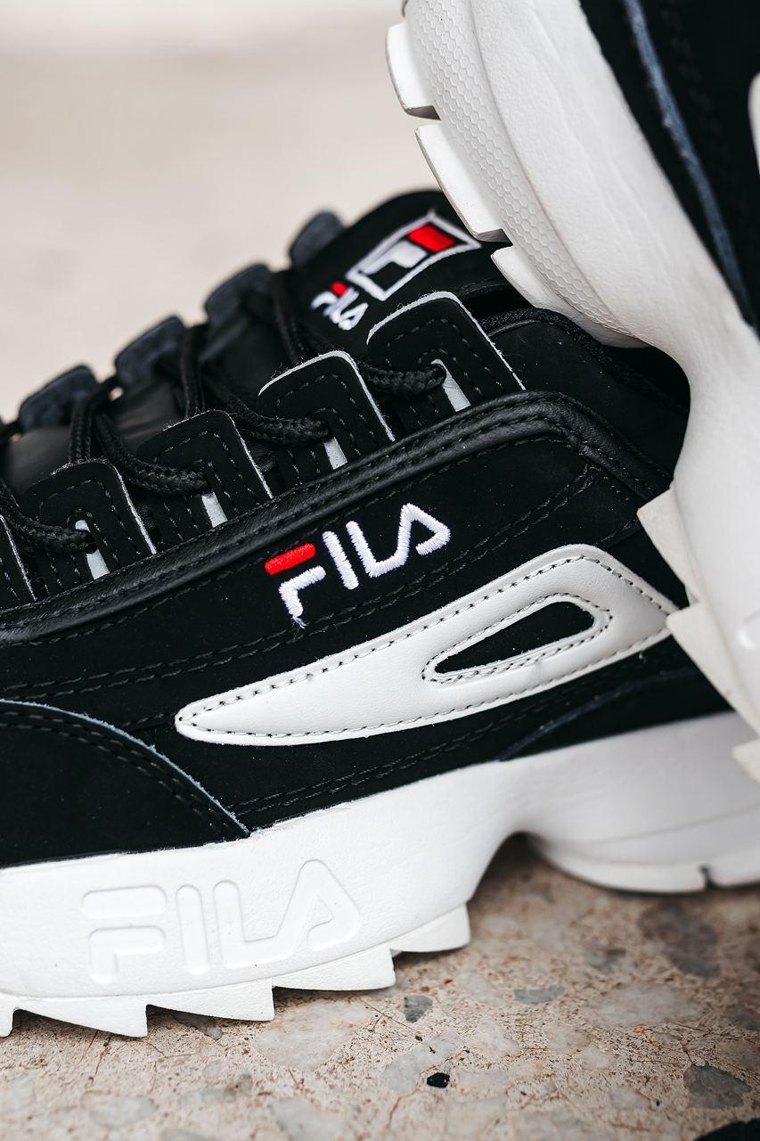 Fila Disruptor 2 Black White Suede