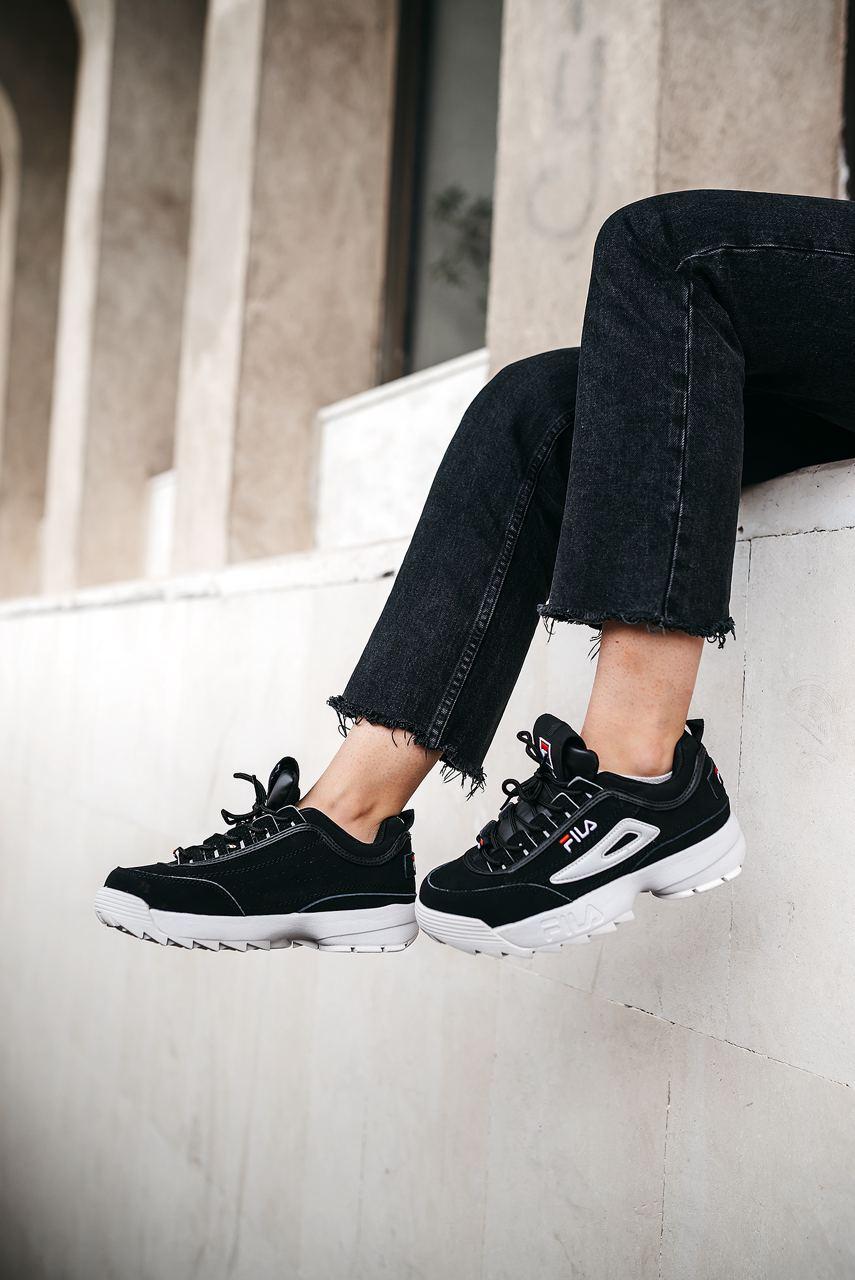 Fila Disruptor 2 Black White Suede