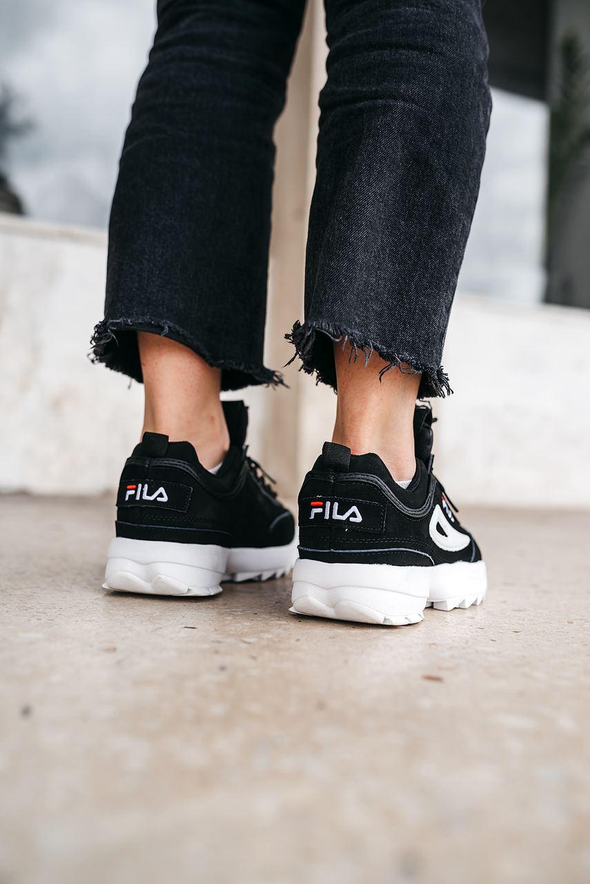 Fila Disruptor 2 Black White Suede