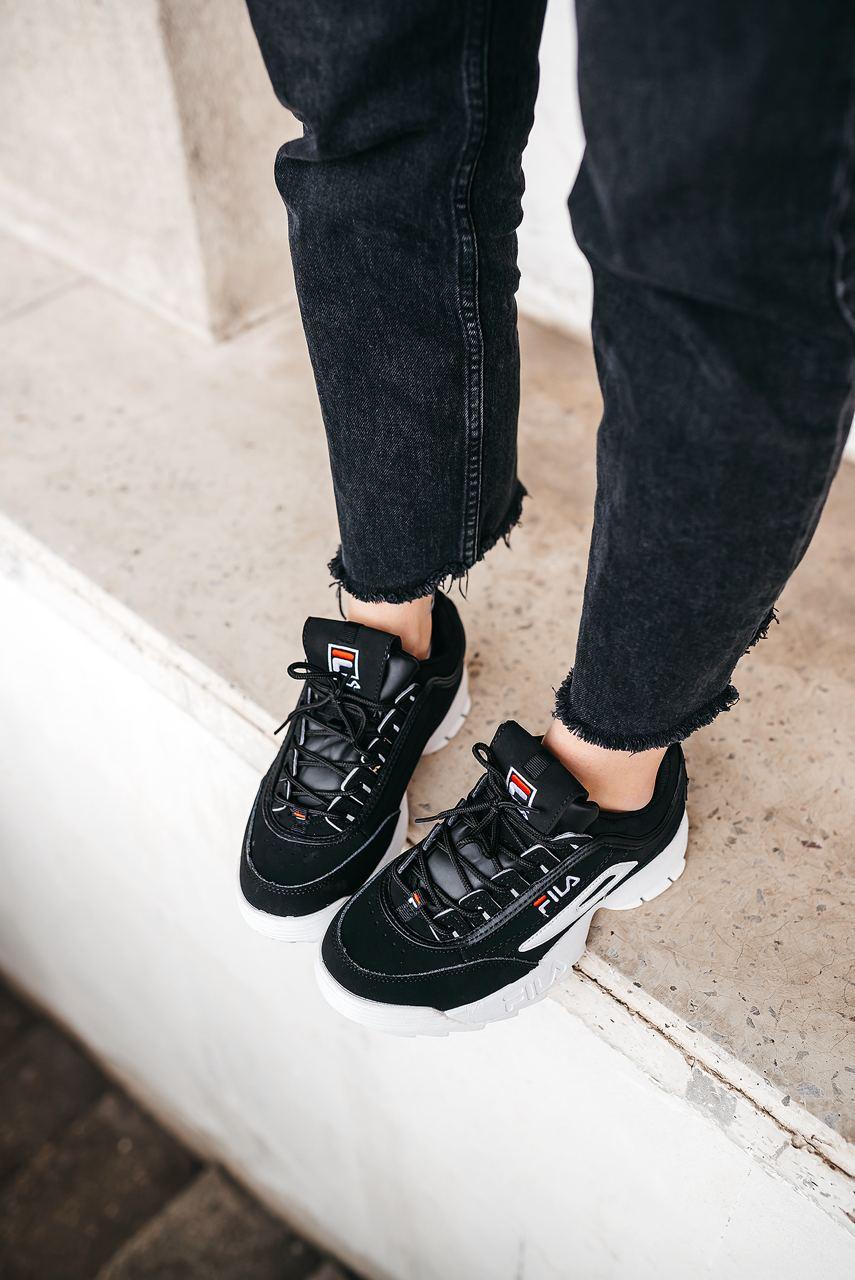 Fila Disruptor 2 Black White Suede