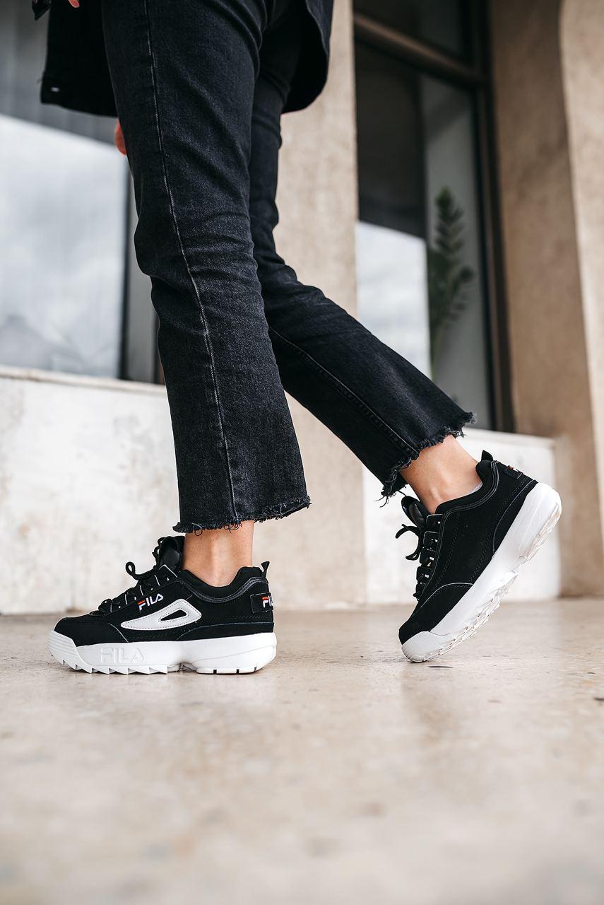 Fila Disruptor 2 Black White Suede