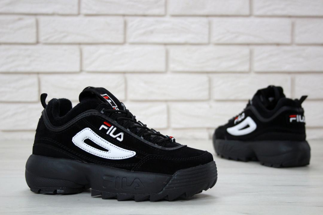 Fila Disruptor 2 Black (Замш)