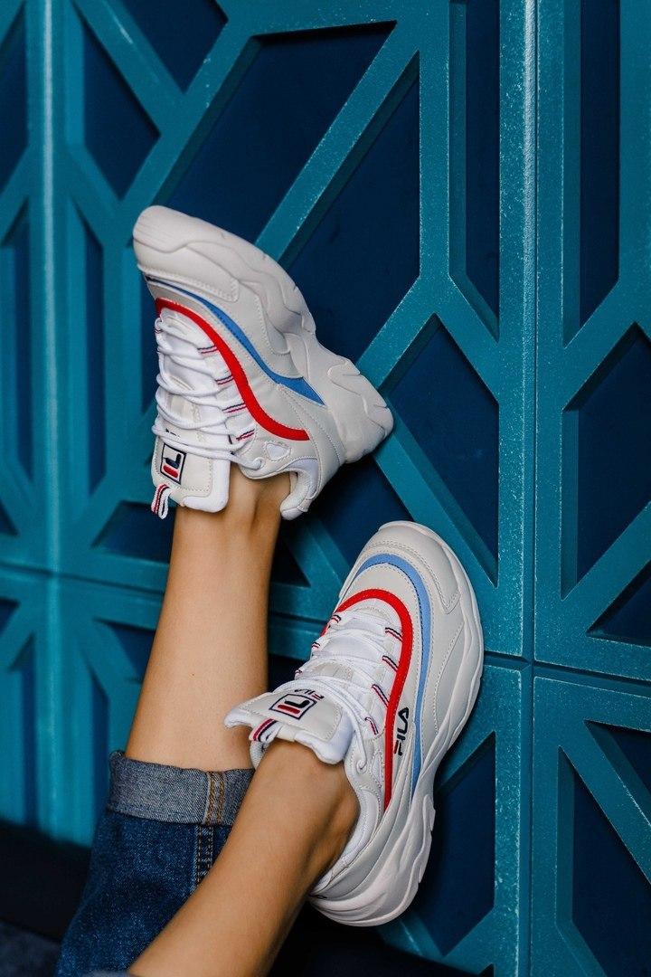 Fila Ray White Red Blue