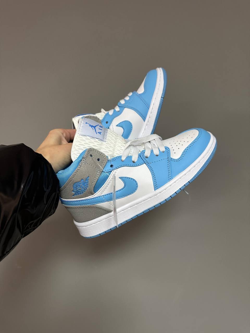 Nike Air Jordan 1 Mid Blue Grey Premium