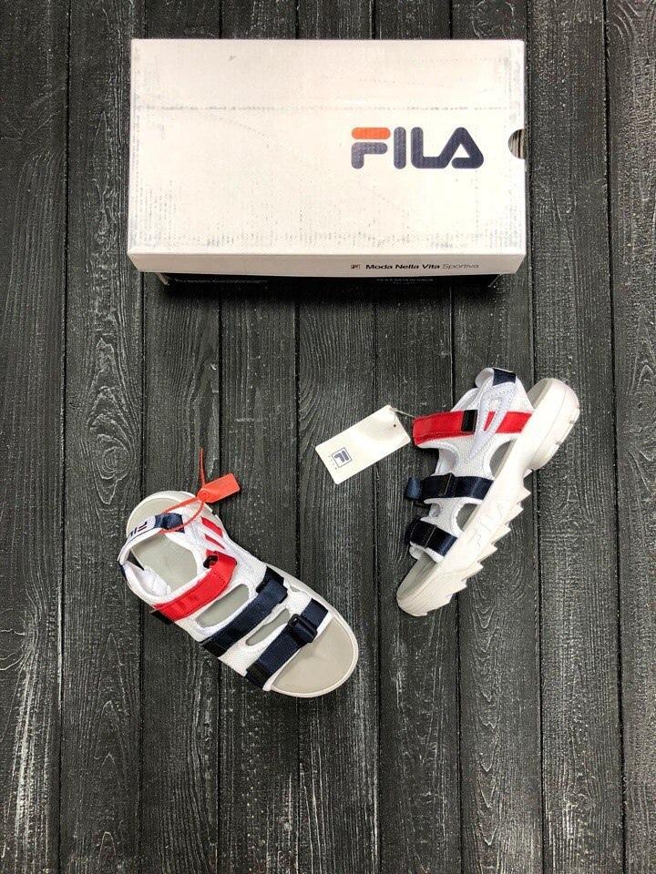 Fila White Black Red