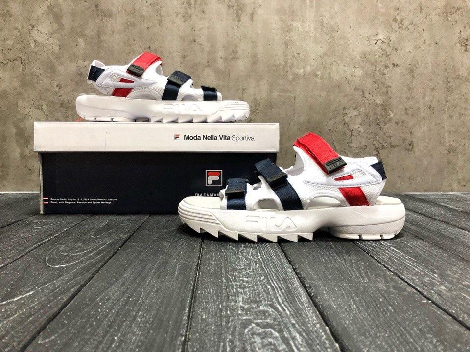 Fila White Black Red