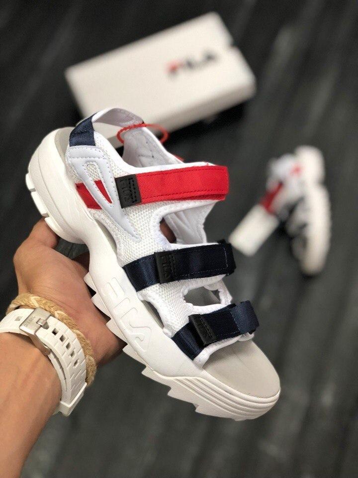 Fila White Black Red