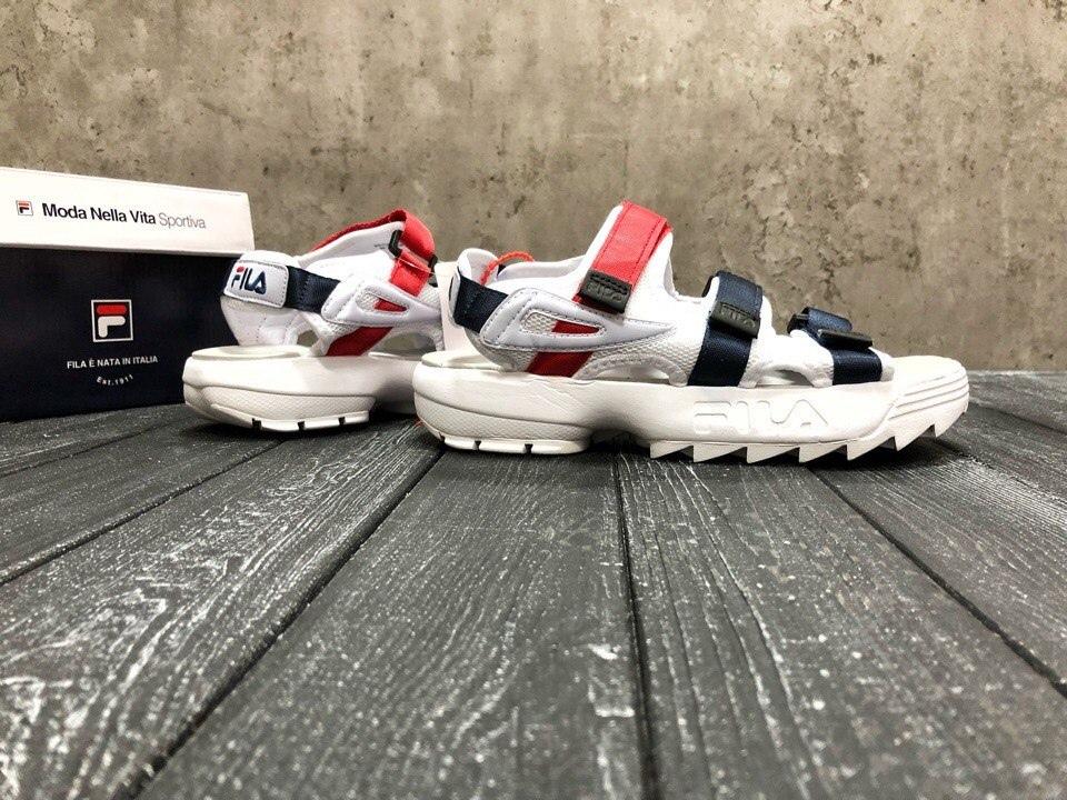 Fila White Black Red