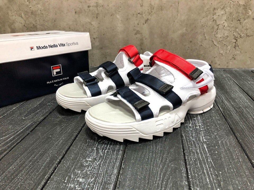 Fila White Black Red