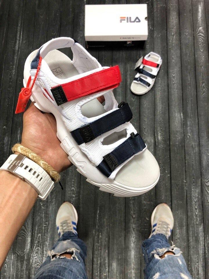 Fila White Black Red