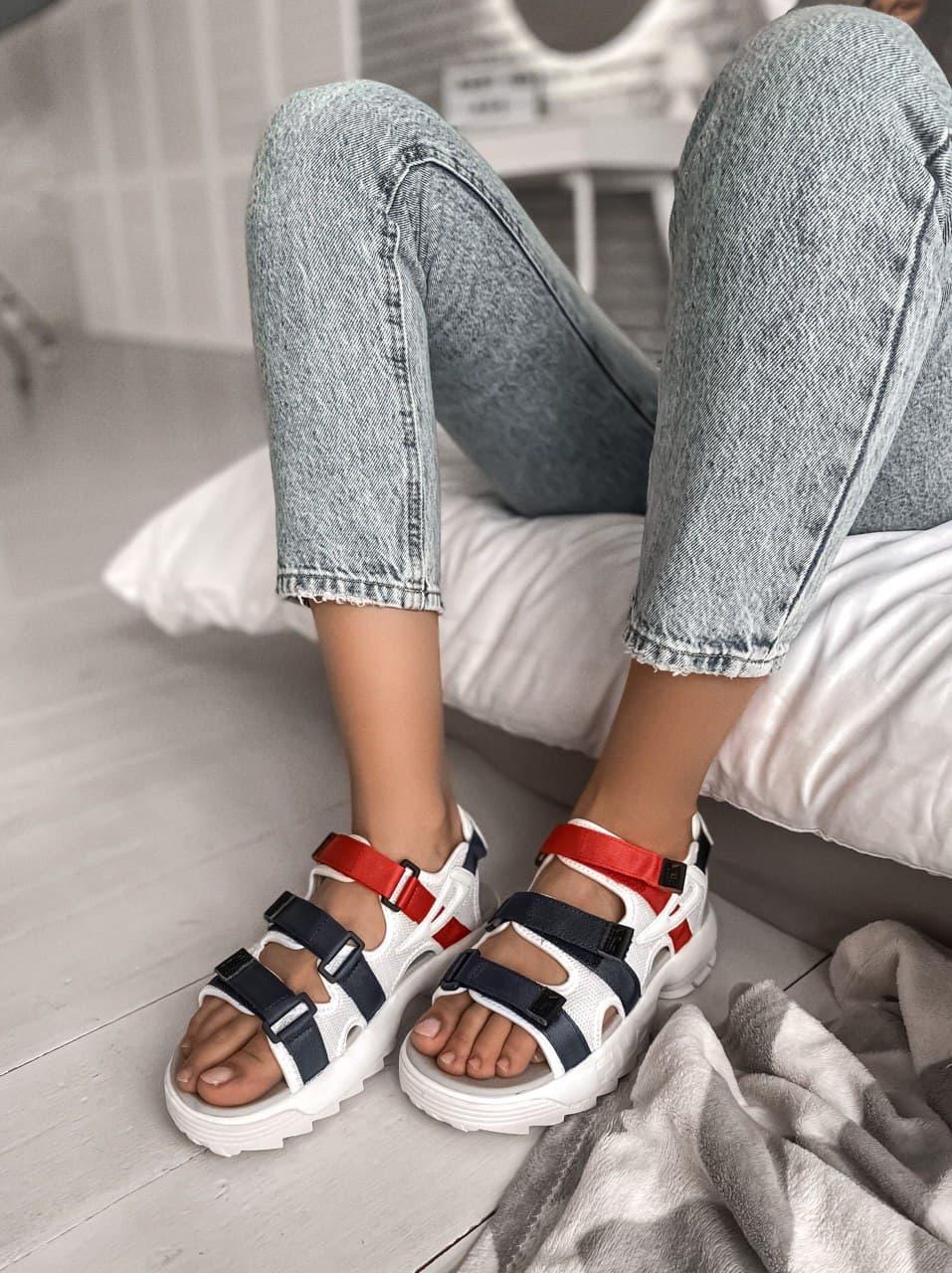 Fila White Black Red