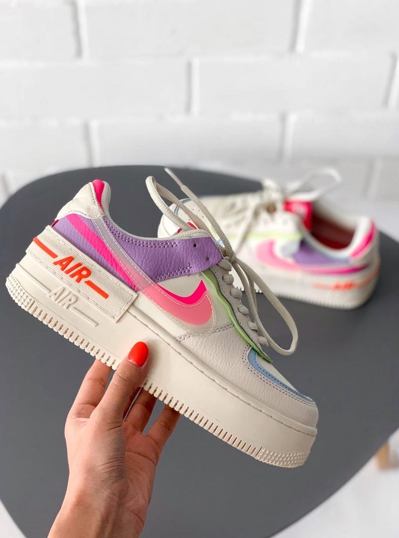 Nike Air Force 1 SHADOW Beige Pale Ivory Pink