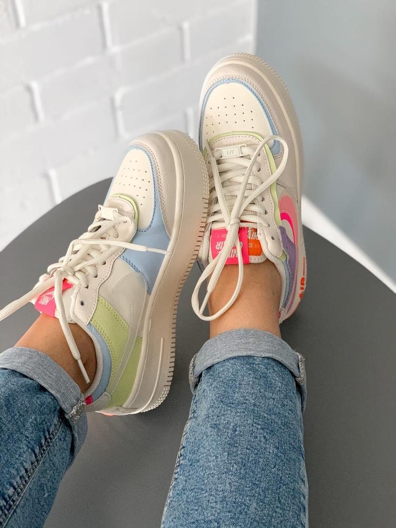Nike Air Force 1 SHADOW Beige Pale Ivory Pink