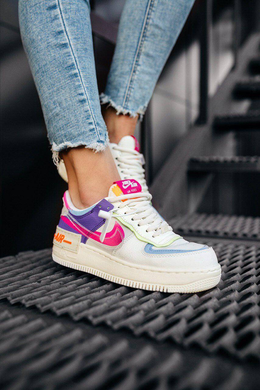 Nike Air Force 1 SHADOW Beige Pale Ivory Pink