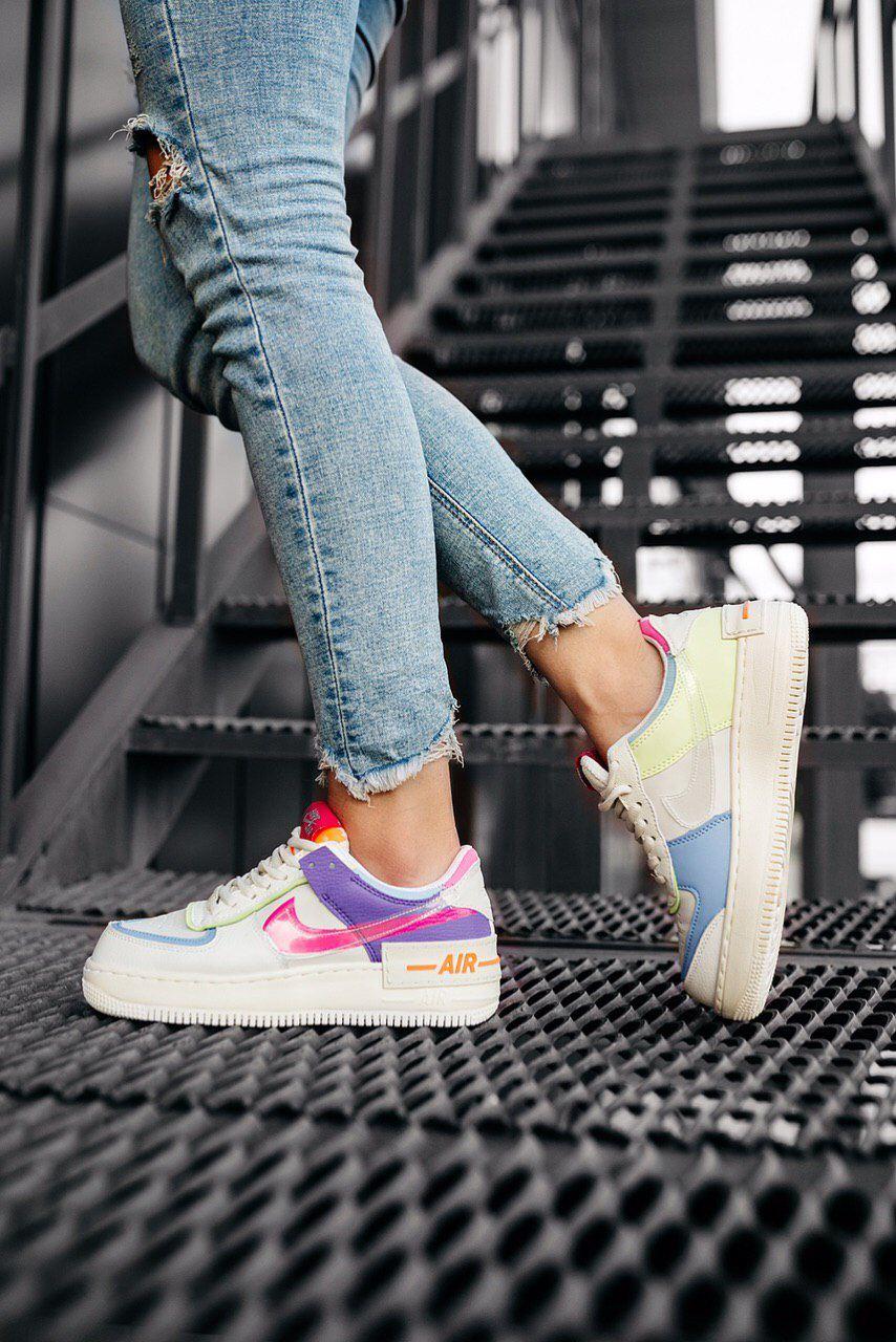 Nike Air Force 1 SHADOW Beige Pale Ivory Pink