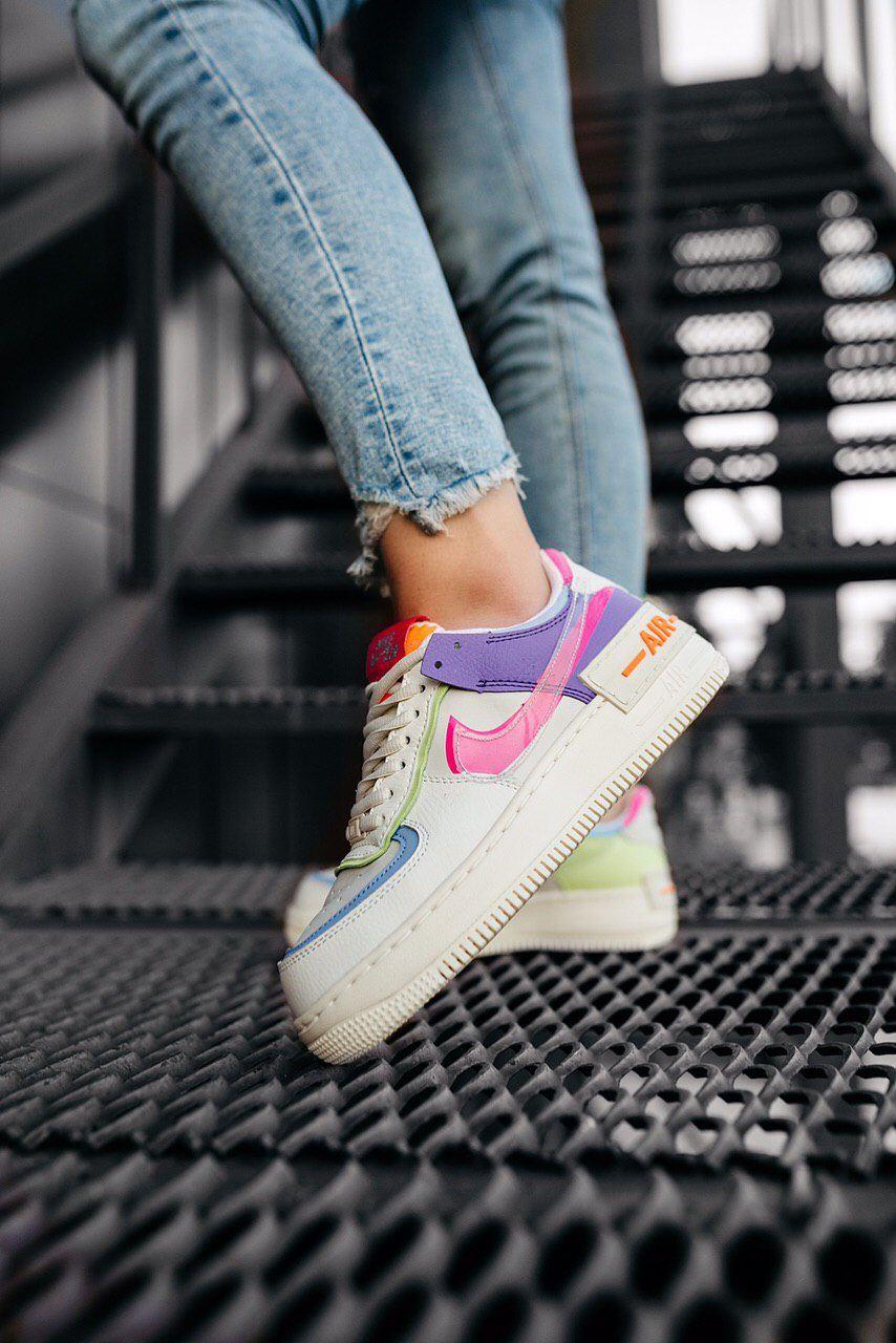 Nike Air Force 1 SHADOW Beige Pale Ivory Pink