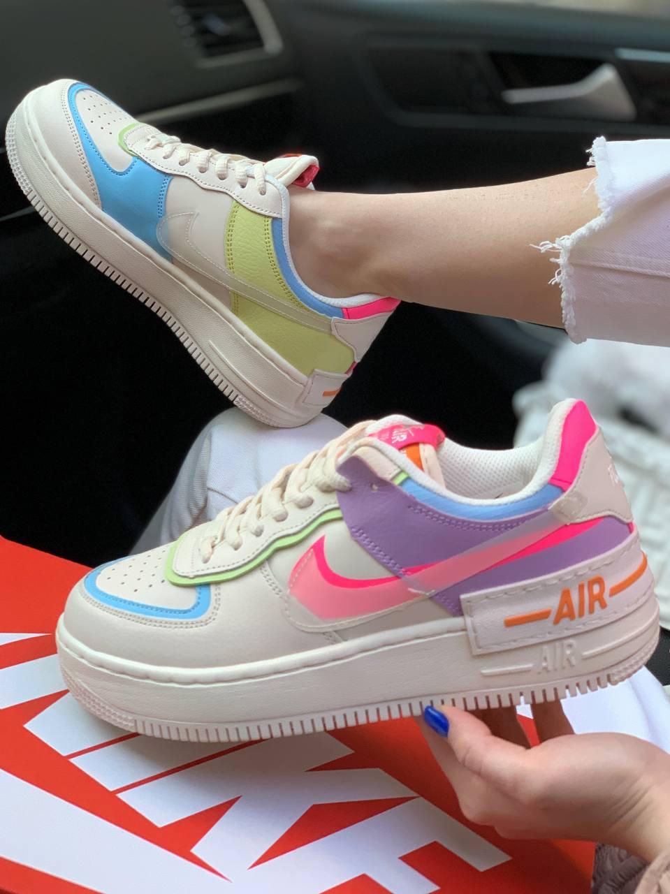 Nike Air Force 1 SHADOW Beige Pale Ivory Pink