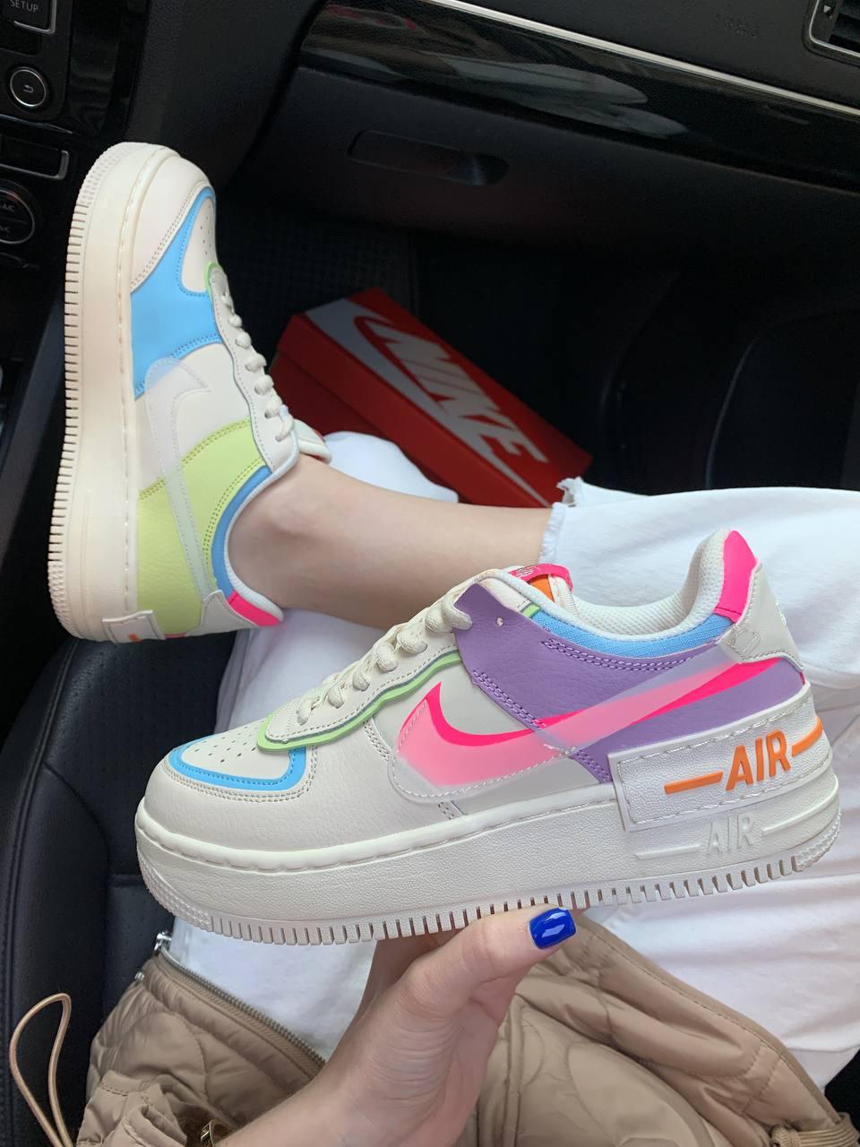 Nike Air Force 1 SHADOW Beige Pale Ivory Pink