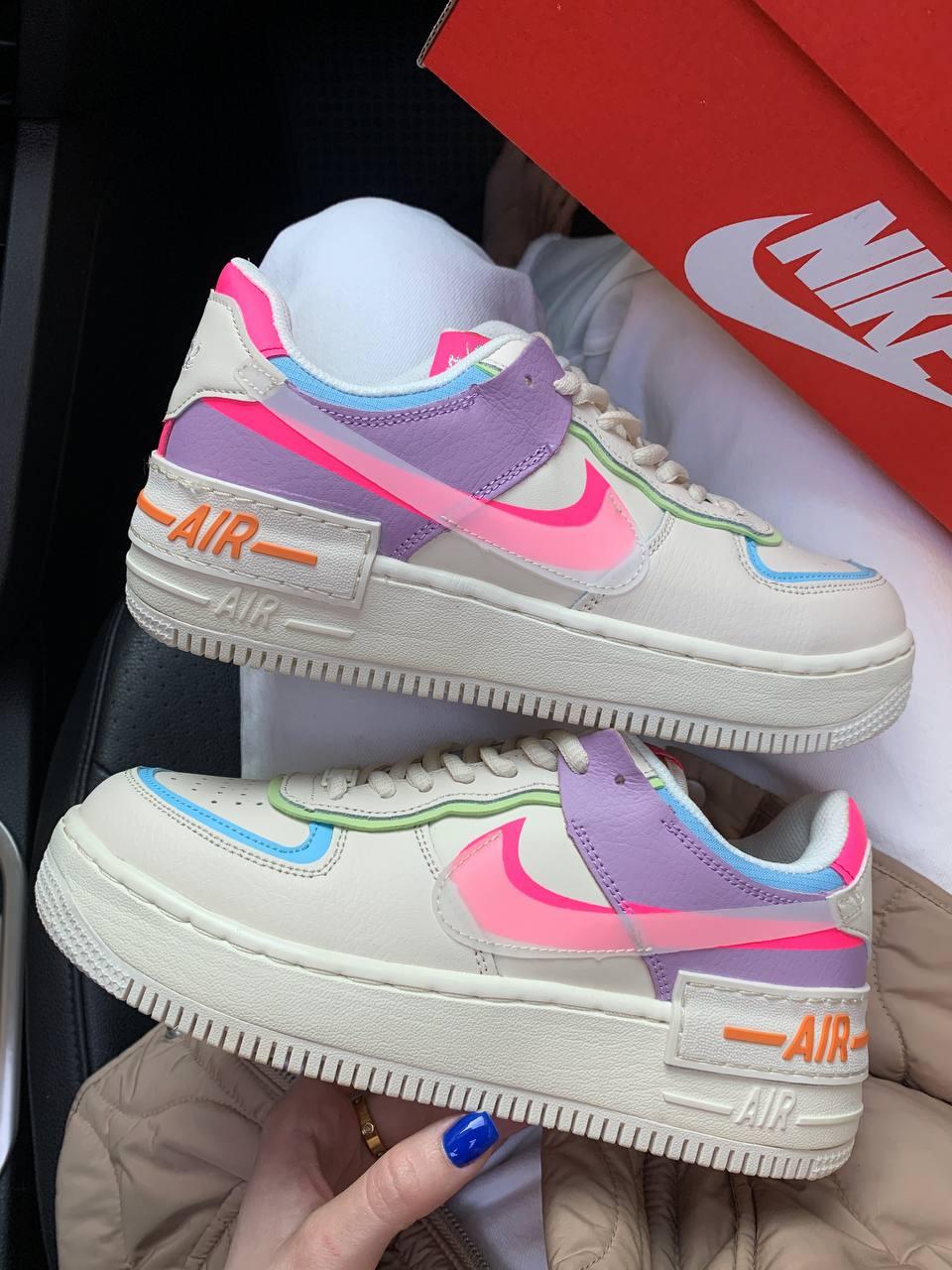 Nike Air Force 1 SHADOW Beige Pale Ivory Pink