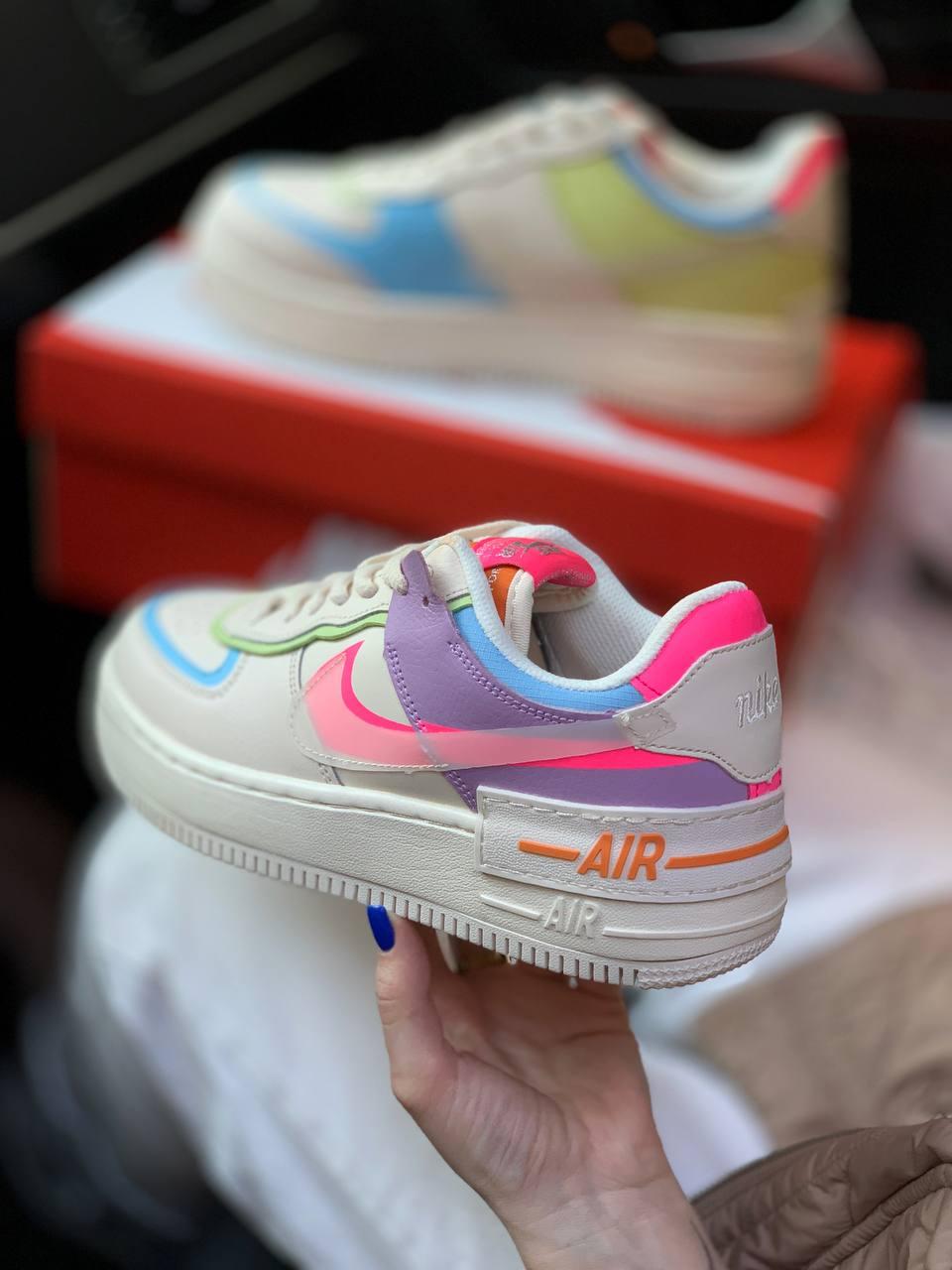 Nike Air Force 1 SHADOW Beige Pale Ivory Pink