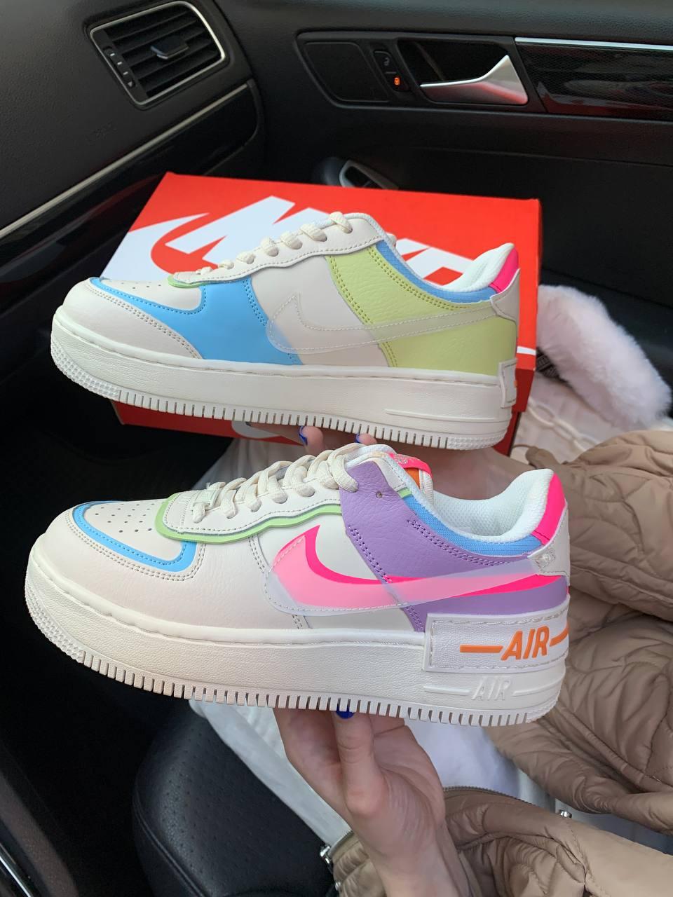 Nike Air Force 1 SHADOW Beige Pale Ivory Pink