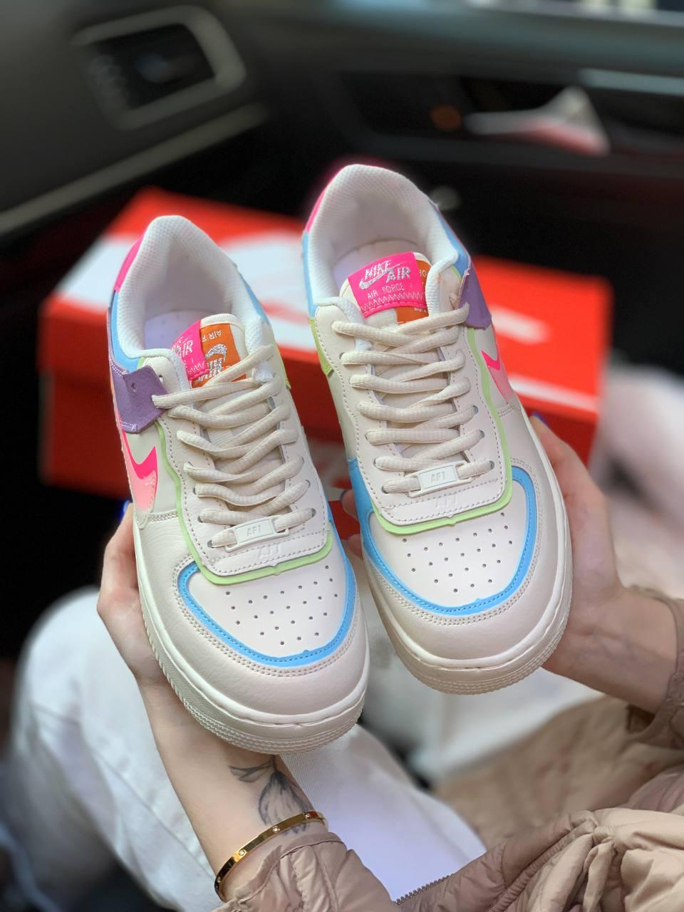 Nike Air Force 1 SHADOW Beige Pale Ivory Pink