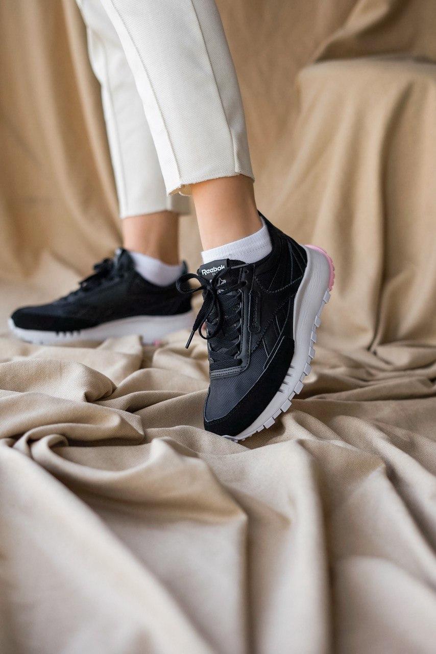 Reebok Classic Black White Pink