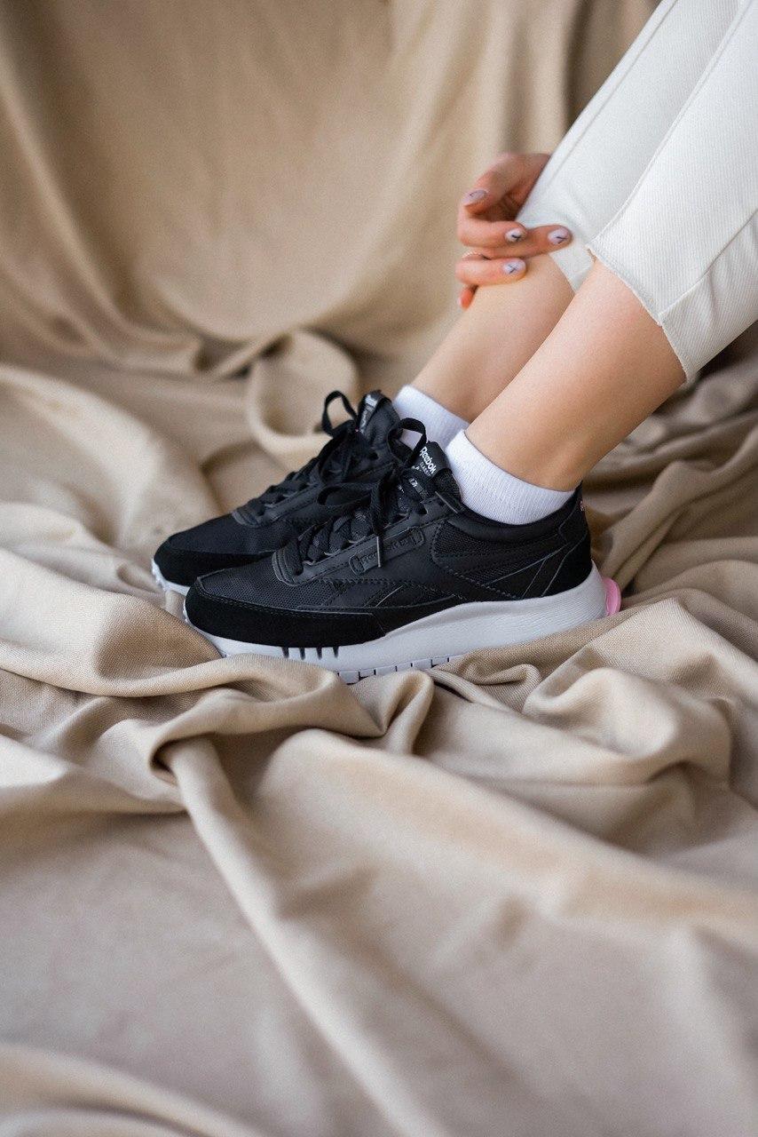 Reebok Classic Black White Pink