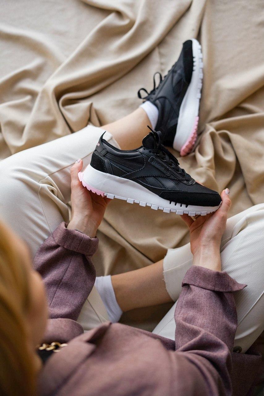 Reebok Classic Black White Pink