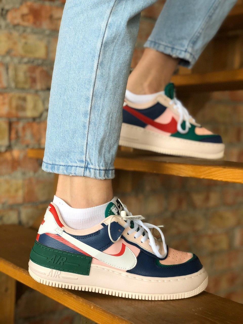 Nike Air Force 1 SHADOW Pink Blue