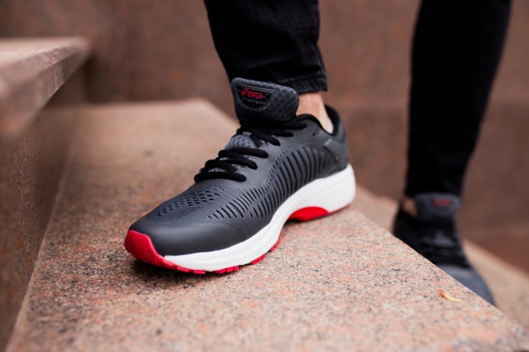 Asics Gel Quantum Dark Grey White Red