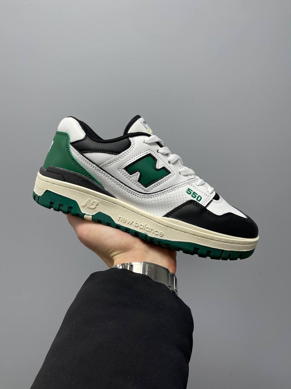 New Balance 550 White Black Green