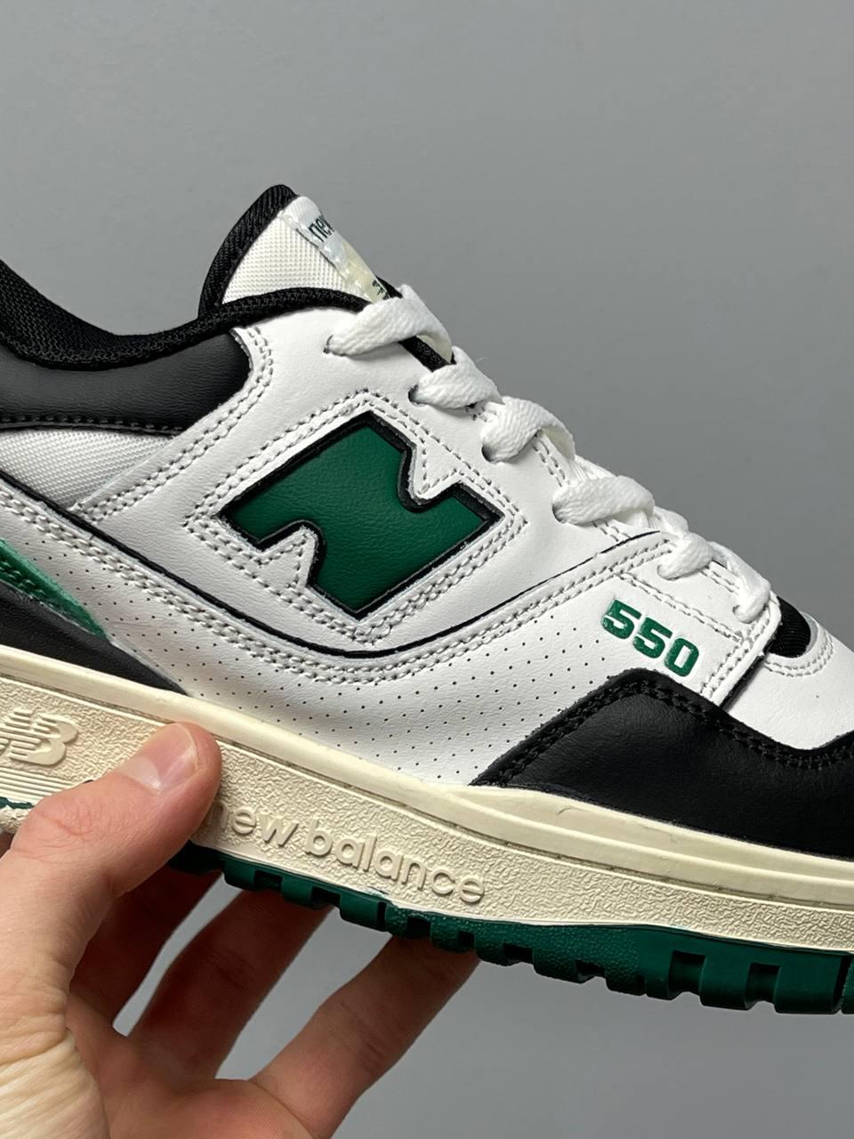 New Balance 550 White Black Green
