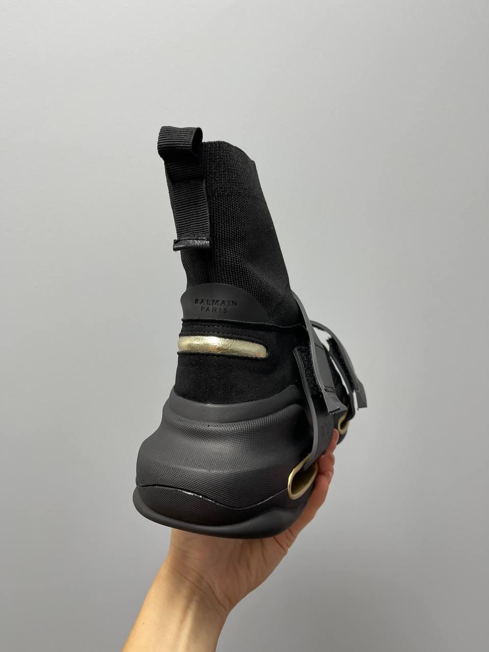 Balmain B-Bold Sneakers Black Gold